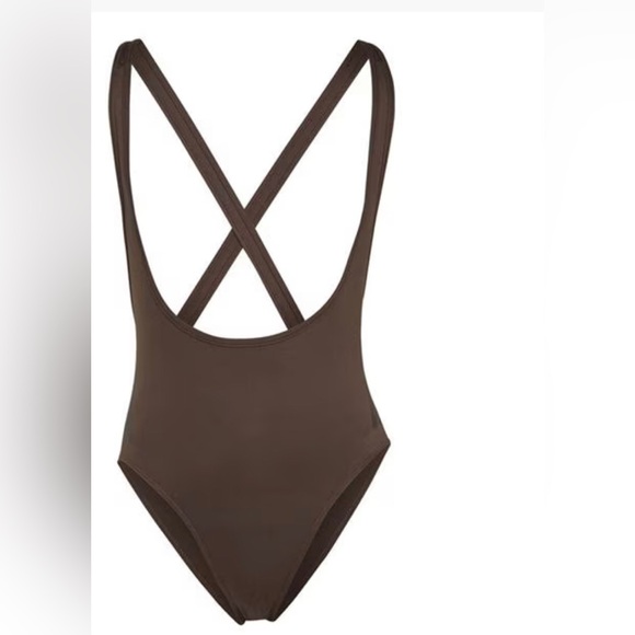 Adidas Women's Train icons 3-Stripes brown Leotard size large new - Picture 3 of 6